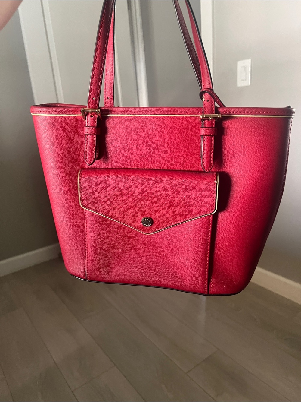 MK Saffiano Tote Bag - Classic Everyday Shoulder Bag